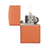 Zippo Metal Windproof Lighter | Orange Matte